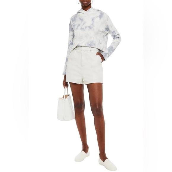 Enza Costa Tie Dye Cropped French Terry Pullover Hoodie Size Medium - Picture 2 of 8